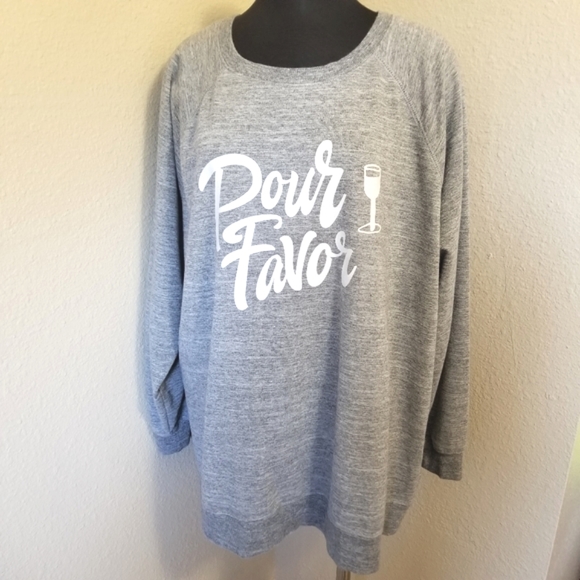 Wildfox POUR FAVOR Sweatshirt Jumper 2XX - Picture 1 of 6
